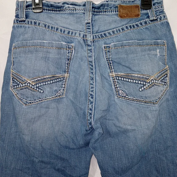 Vintage Buckle BKE Jeans Mens 32 X 32 Tyler Boot Cut Distressed Medium Wash Y2K - Picture 7 of 15